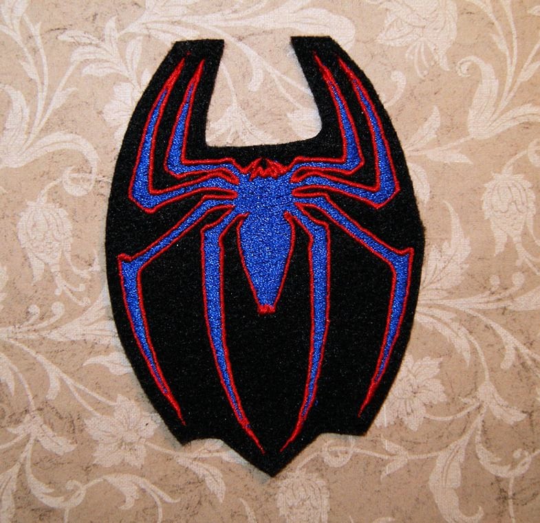 Spider Logo Symbol Iron On Embroidery Patch MTCoffinz
