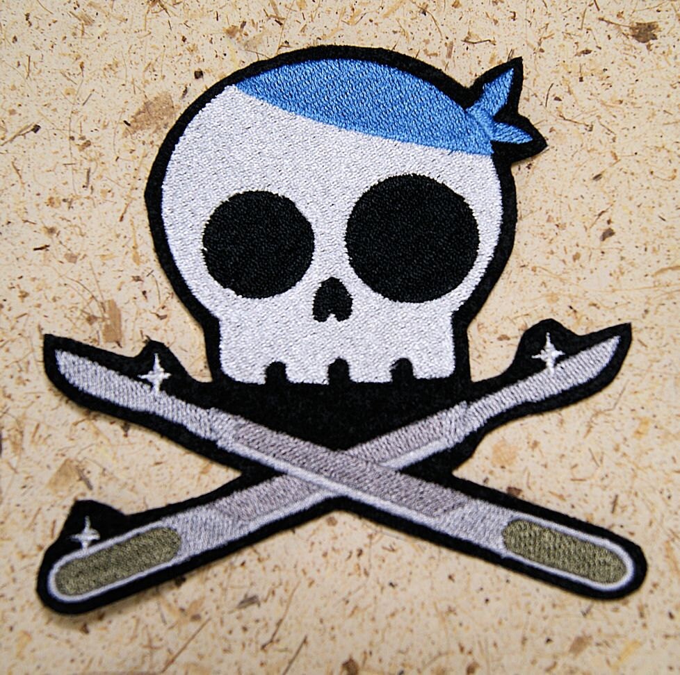 Surgeon Doctor Skull Crossbones Iron on Embroidery Patch