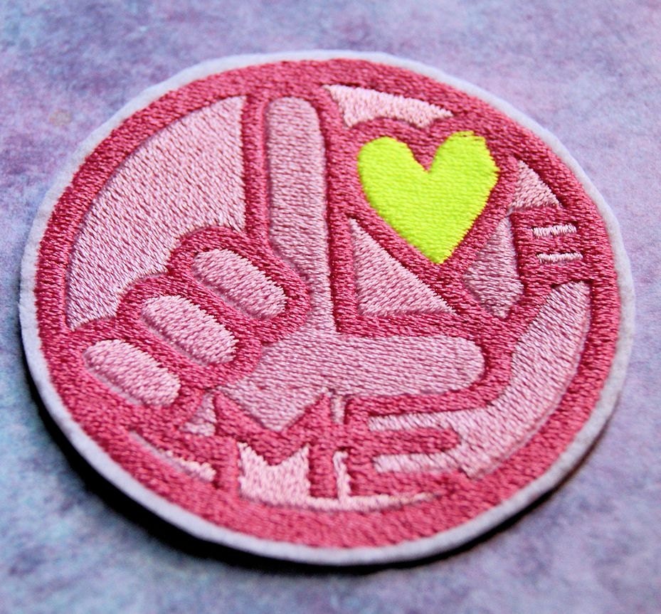 Heart Medical Bandage Love Hope Healing Multi-Color Embroidered Iron-On  Patch Applique