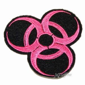 Classic BioHazard Symbol Custom Color Iron On Embroidery Patch MTCoffinz bild 4