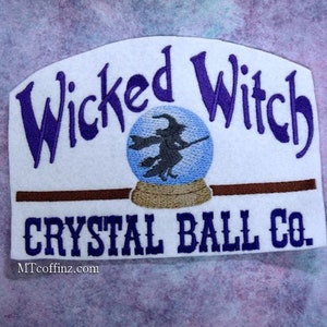 Wicked Witch Crystal Ball Company Iron On Embroidery Patch MTCoffinz
