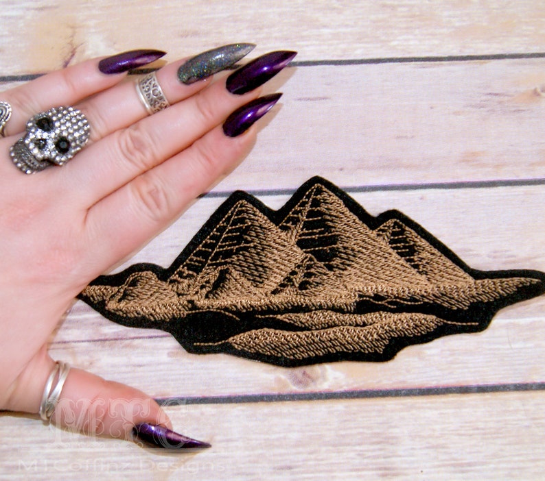 Pyramids Embroidery Pyramids of Giza Patch Egypt Patch Pyramid Embroidery - Iron on ...