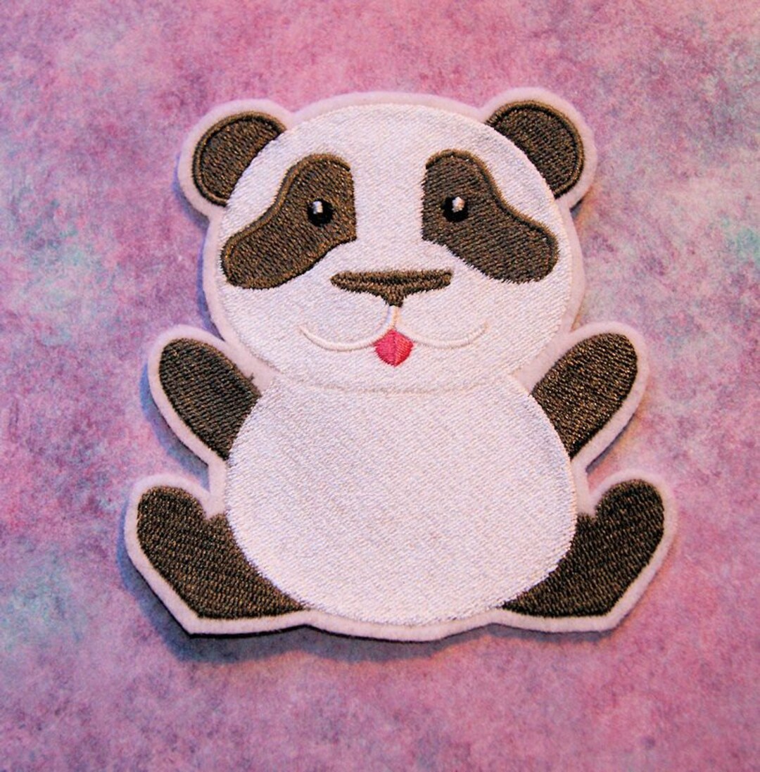 Baby Panda Patch Cute Panda Patch Anime Panda Iron on Embroidery Patch ...