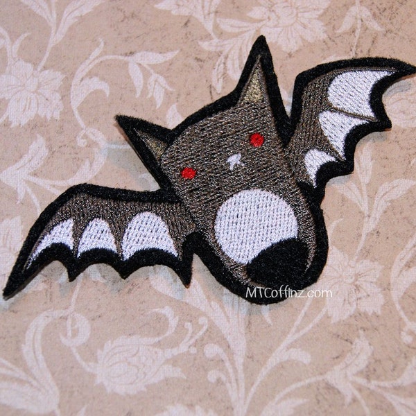 Baby Vampire Bat Red Eyes Anime Iron On Embroidery Patch MTCoffinz