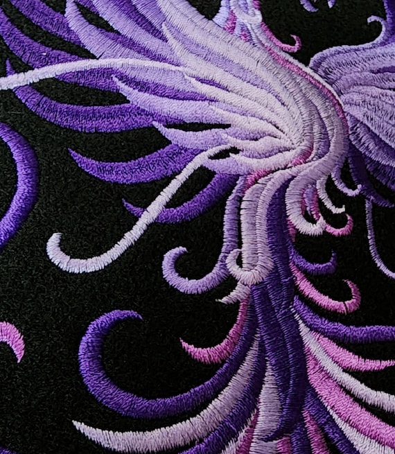 Phoenix Embroidered Patch 8cm – Valkynea