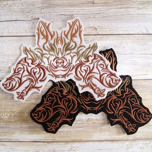 Cerberus 3-Headed Dog Iron On Embroidery Patch MTCoffinz - - Choose Size / Color