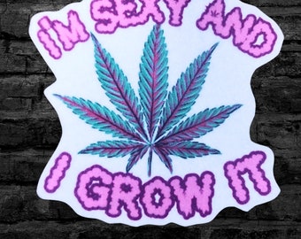 Sample SALE Sexy Weed Patch Marijuana Lead Patch Pot Leaf Funny 420 Patch Gift for Stoner - Iron On Patch Ready to Ship LAST ONE