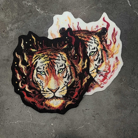 Iron on Tiger Patch - Small Iron on Tiger Patch - Small