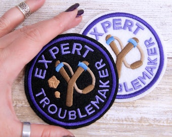 Insigne du mérite rond, fer à repasser expert, écusson à broder MTCoffinz - Taille/Couleur au choix