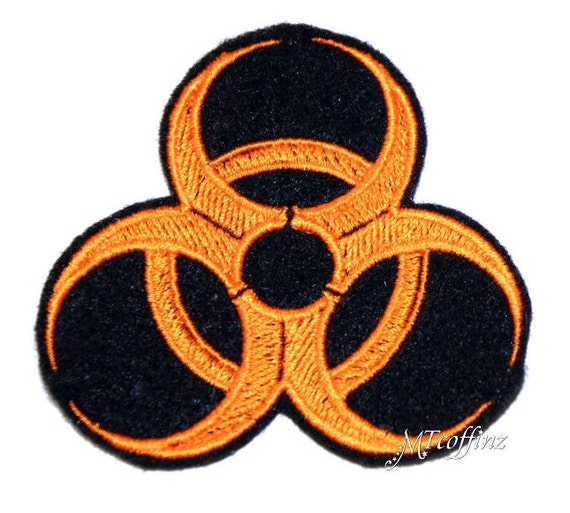 Classic BioHazard Symbol Custom Color Iron On Embroidery Patch MTCoffinz
