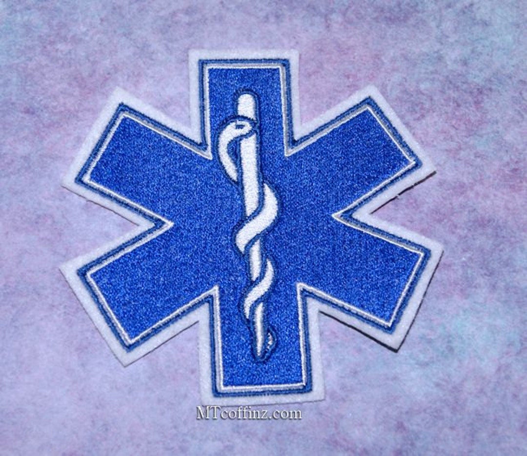 MEDIC Cross EMT Medical First Aid Embroidered Patch iron-on Tactical Morale