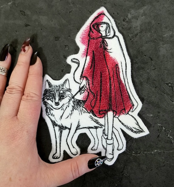 Little Red Riding Hood Big Bad Wolf Dark Fairy Tales Iron on