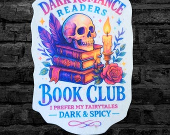 Dark Romance Book Club Patch Fantasy Readers Book Lovers Iron On Fabric Patch  - Choose Size