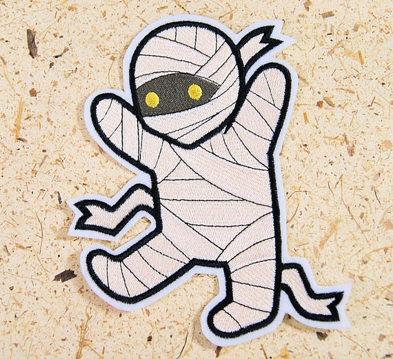 Mummy Too Cute Cartoon Iron on Embroidery Patch Mtcoffinz - Etsy Israel