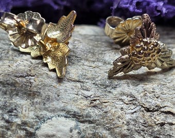 10K Black Hills Gold Stud Earrings (st - 4723)