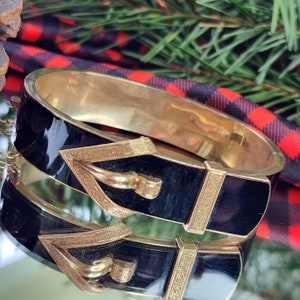 14K Yellow Gold Enamel Hinged Victorian Wedding Cuff Bracelet (st - 3805)