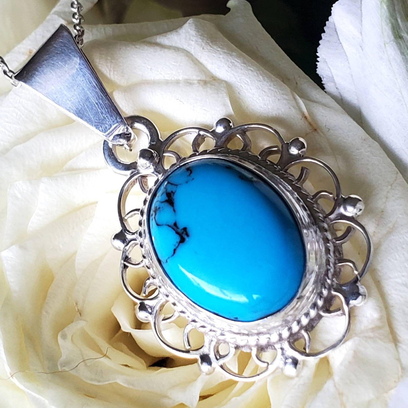 Sterling silver turquoise on sale pendant