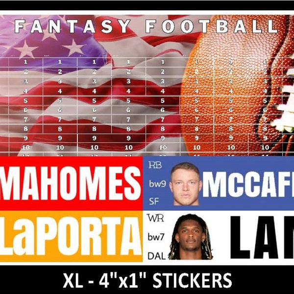 2024 Fantasy Draft Kit Etsy