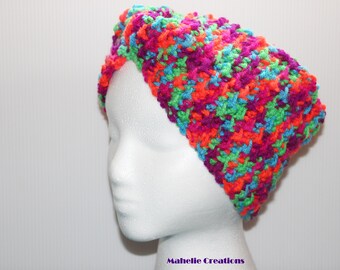 Handmade Multicolor Crochet Headband, Colorful Head Wrap Crochet, Boho Hippie Hair Accessory, Crochet Ear Warmer