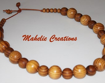 Handmade Wood Bead Necklace, Bold Necklace, Statement Necklace Chunky, Large Wooden Necklace, Large Bead Necklace