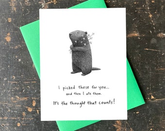 Woodchuck Notecard