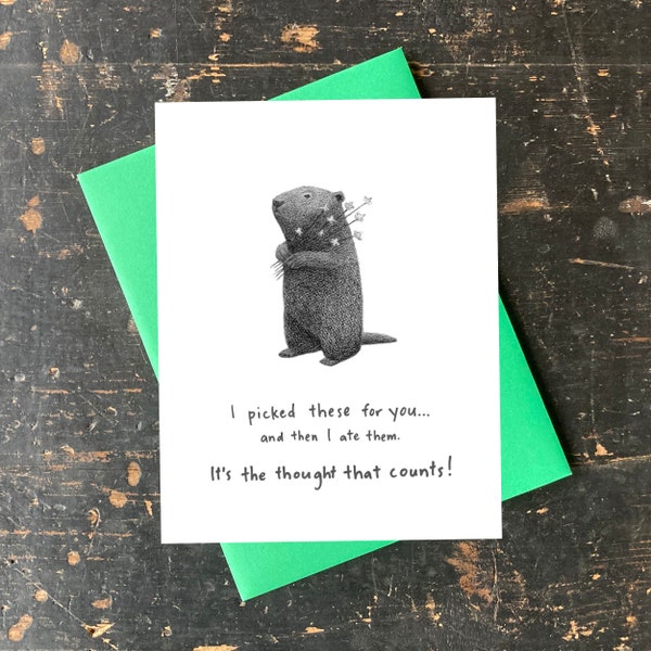 Woodchuck Notecard