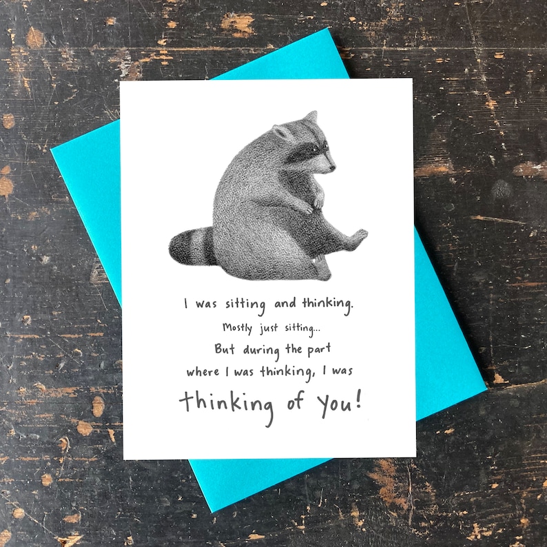 Raccoon notecard image 1