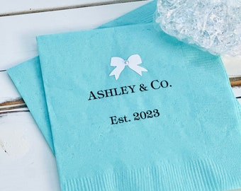 Breakfast at Tiffanys personalized napkins-Brunch- Gatherings- Special event