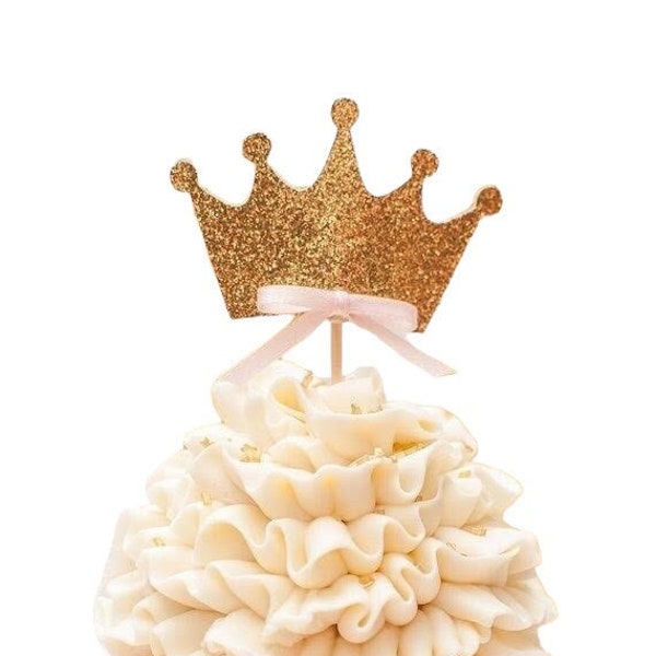 Princess crown- princess tiara cupcake toppers