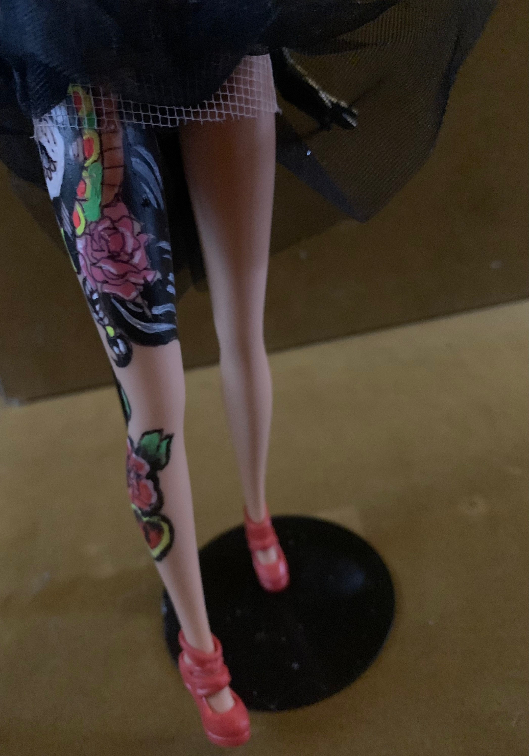 Barbie Sugar Skull Queen Tattoo Doll - Etsy