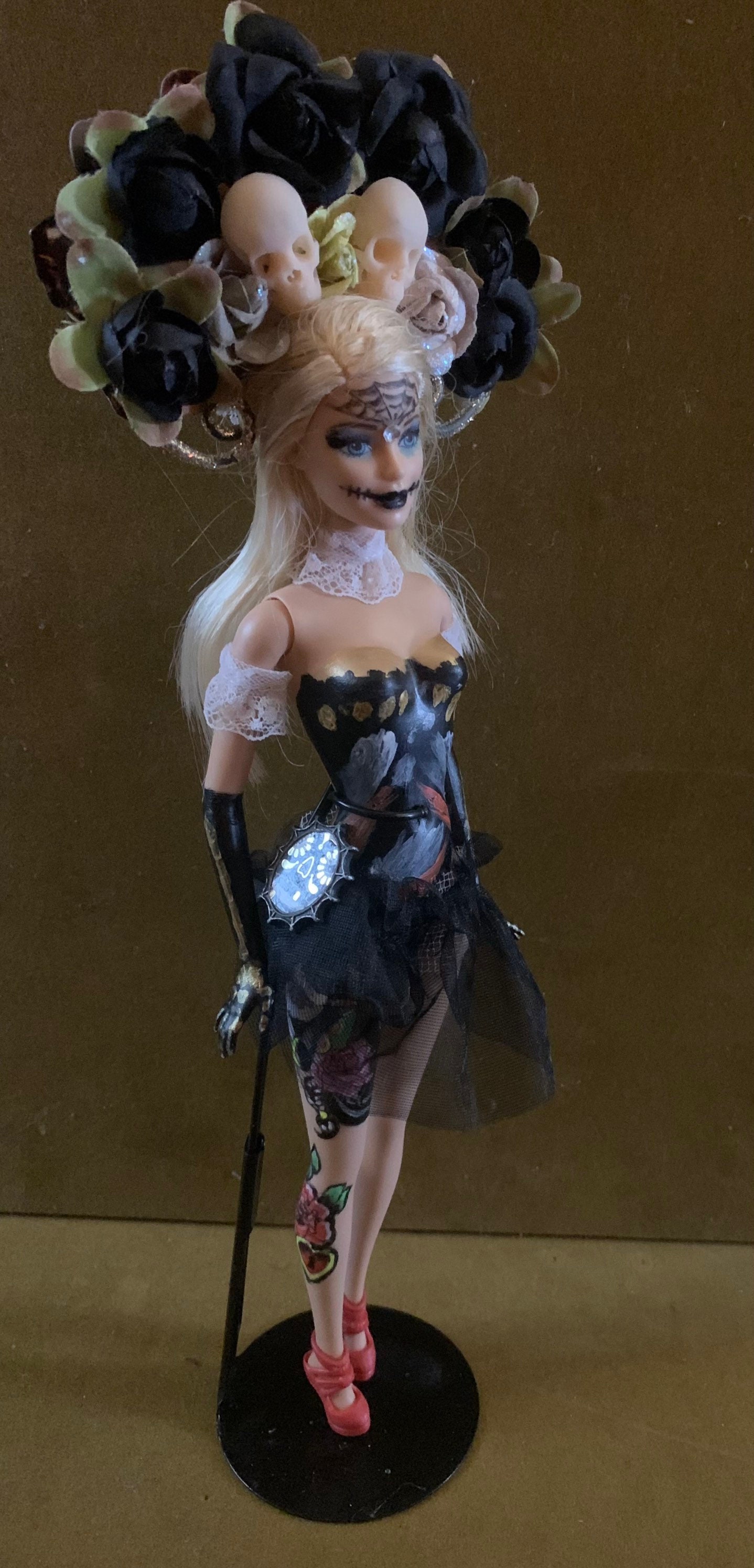 Barbie Sugar Skull Queen Tattoo Doll - Etsy