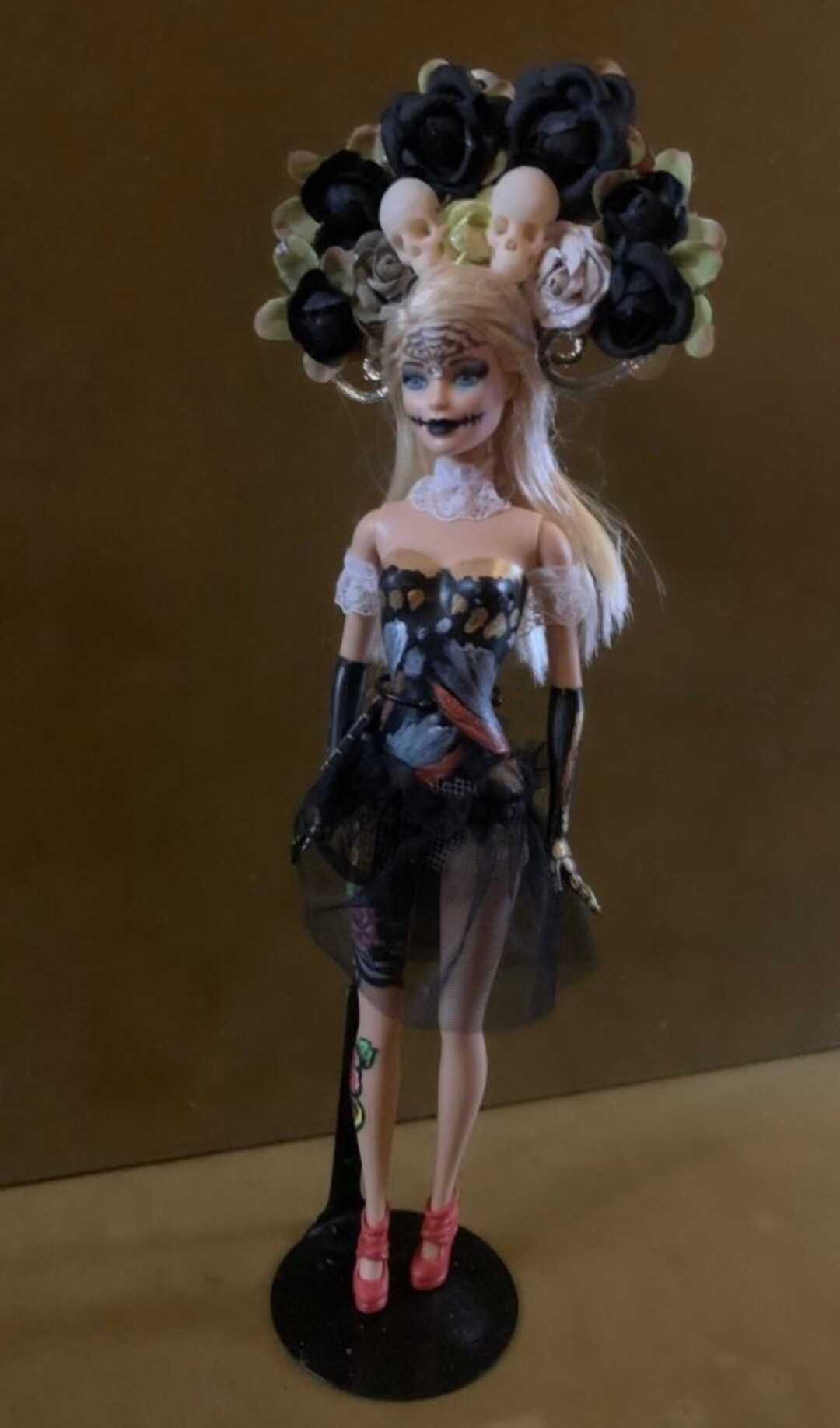 Barbie Sugar Skull Queen Tattoo Doll - Etsy