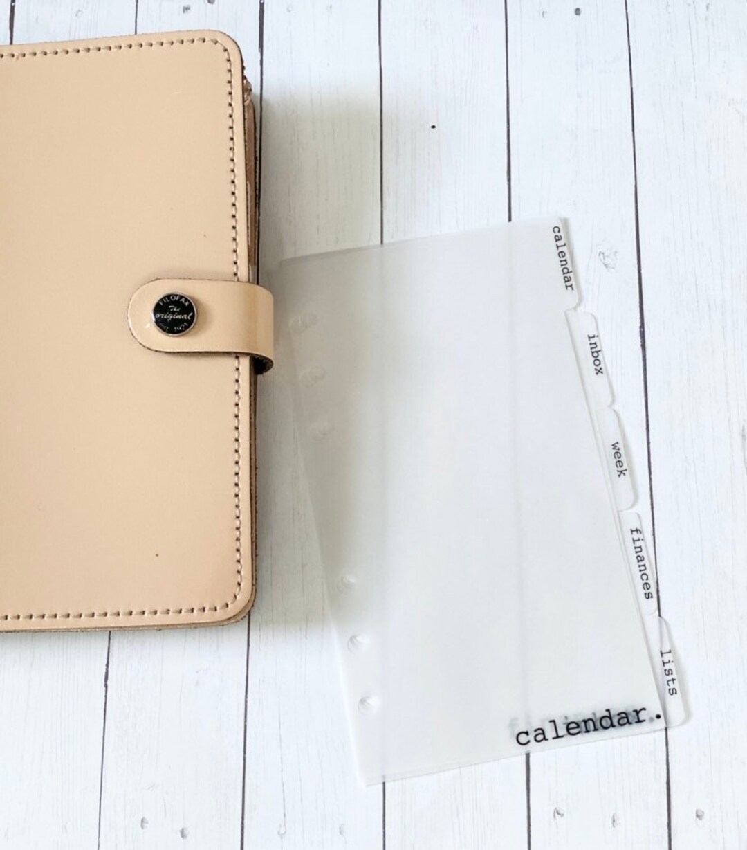 Clear Velum Planner Dividers, Custom Tabbed Vellum Planner Dividers