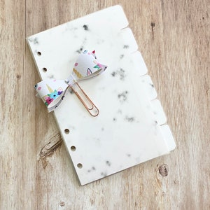 Marble Planner Dividers, Planner Accessories, Planner Tabbed Dividers, Marble Planner Inserts