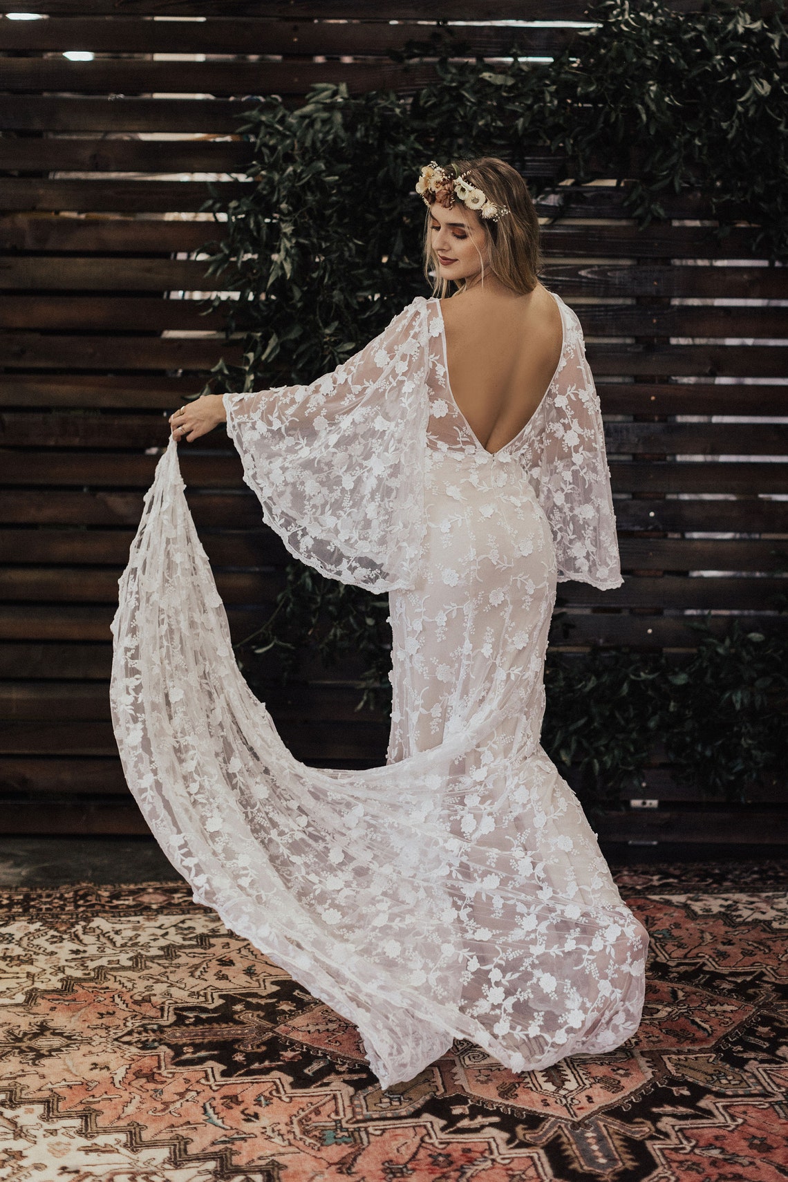 BESTSELLER Samantha Angel SLEEVES Lace Bohemian Wedding Dress image 2