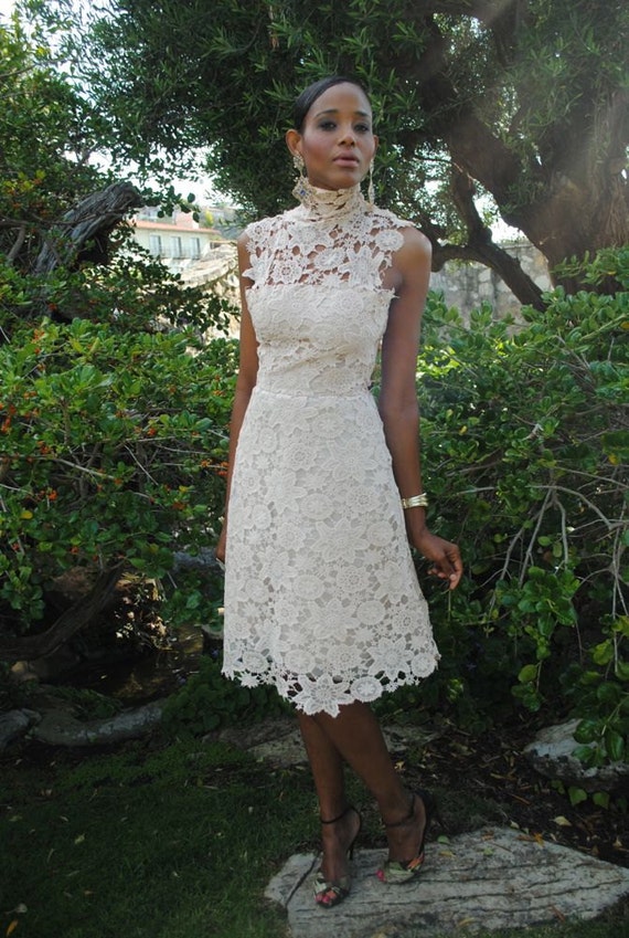 White Tea Length Dress
