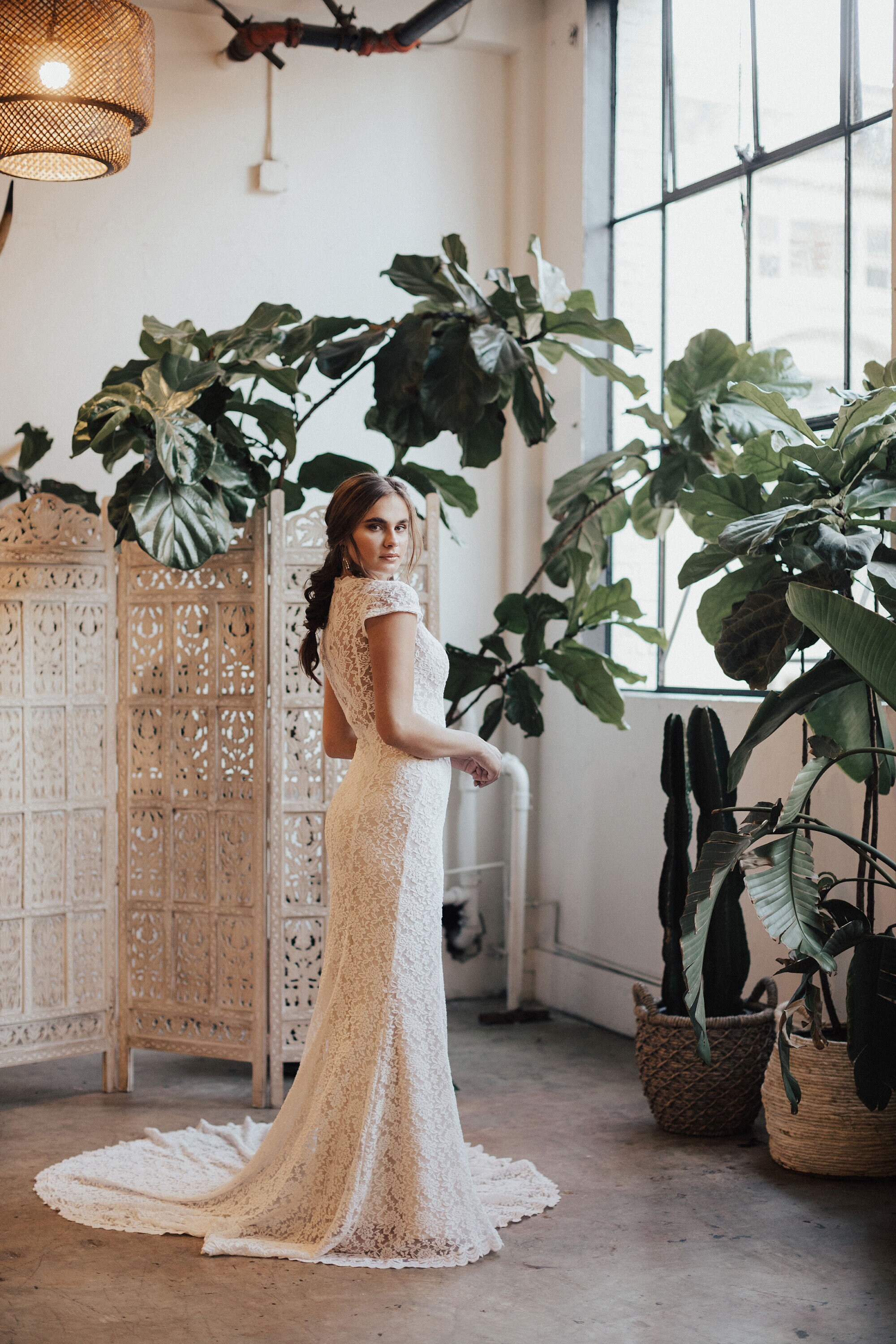 Agnes Illusion Lace Cap Sleeves Wedding Dress. VINTAGE INSPIRED Stretch Lace  Wedding Dress. Available in White or Ivory. Custom Made in 0-16 - Etsy