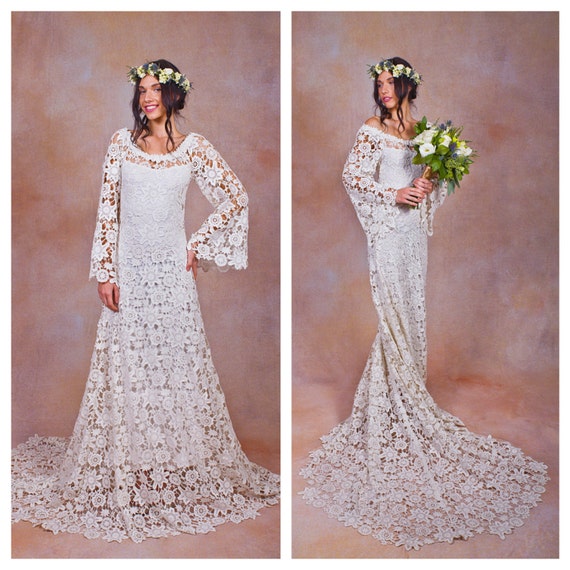 wedding dress 70s