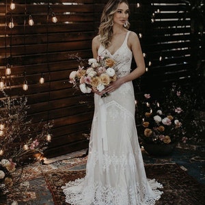 Exquisite Cecilia Lace Bohemian Wedding Dress For the LAID-BACK BRIDE image 3
