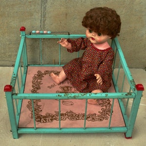 Old fashioned baby playpen sales