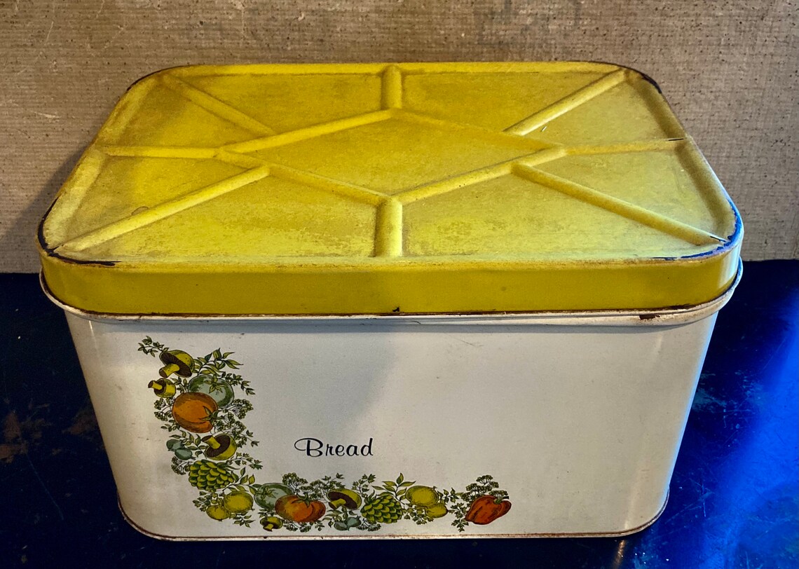 Vintage BREAD Box/vintage Cheinco Metal Bread Box/spice of Etsy