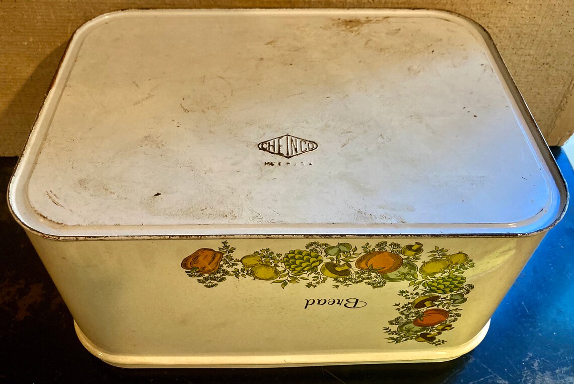 Vintage BREAD Box/vintage Cheinco Metal Bread Box/spice of Etsy