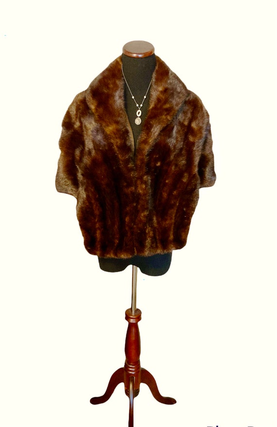 Beautiful Vintage Mink Stole, 1950s Mink Stole, 19