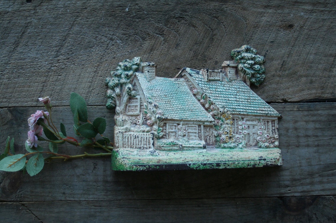 Antique Doorstop/antique Cast Iron Cottage Doorstop/rustic Etsy