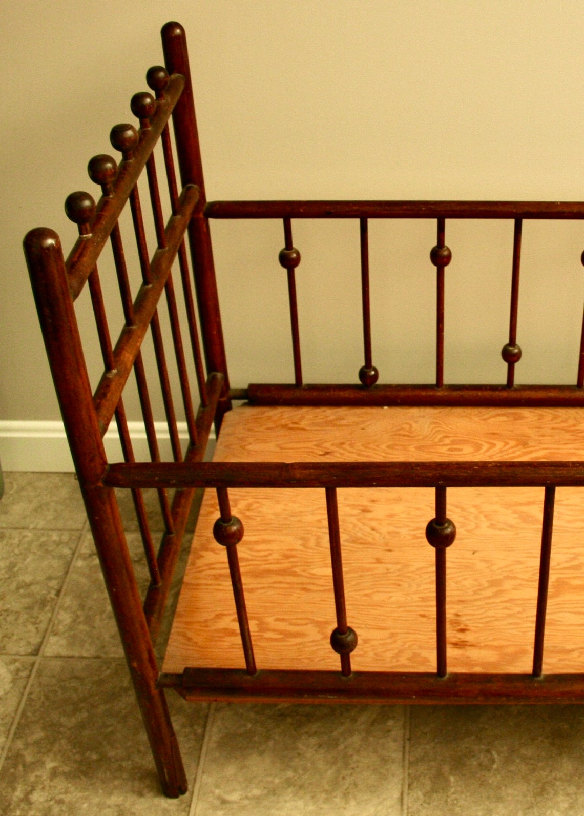 Antique Wooden Baby Crib Primitive Baby Crib Victorian Baby Etsy