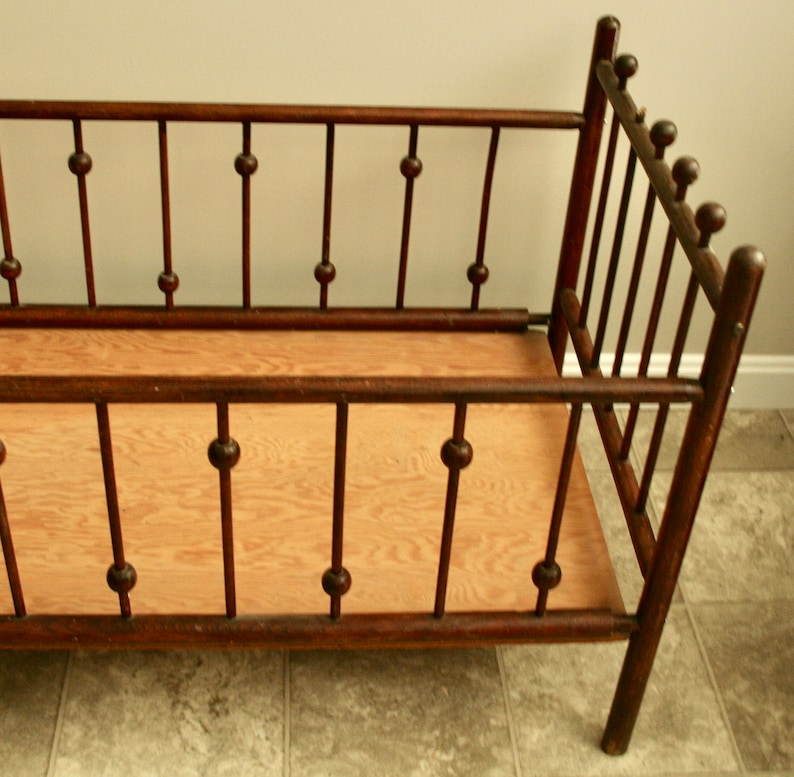 Antique Wooden Baby Crib Primitive Baby Crib Victorian ...