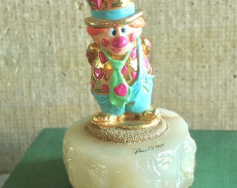 1992 "Pudge" Clown by Ron Lee,  Collectible Clown Figurine, Retired Ron Lee Clown Figurine, 1990s Ron Lee, Style CCG-2