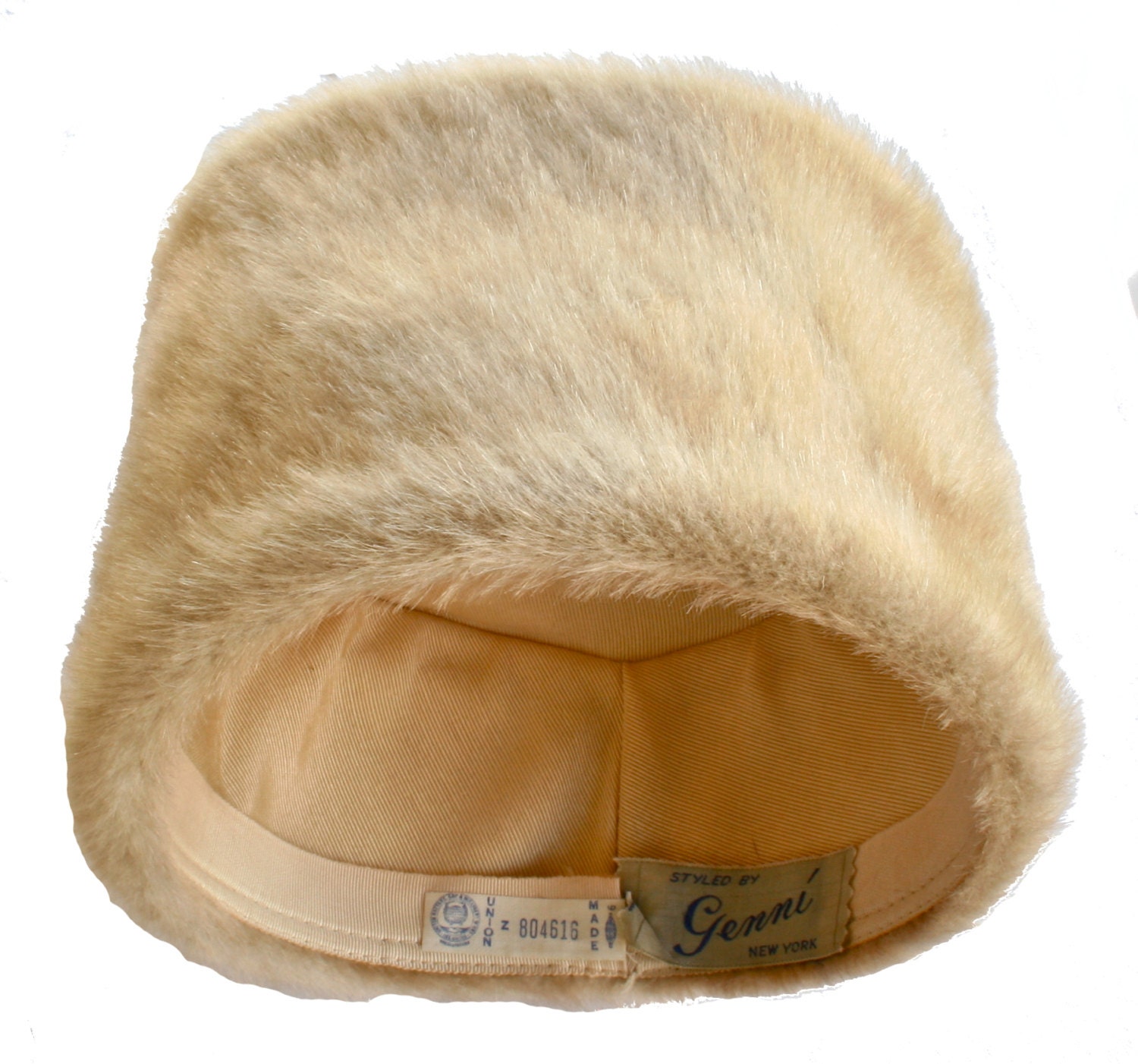Chapeau Fourrure Vintage Amrose New York – Élégant, Style Rétro