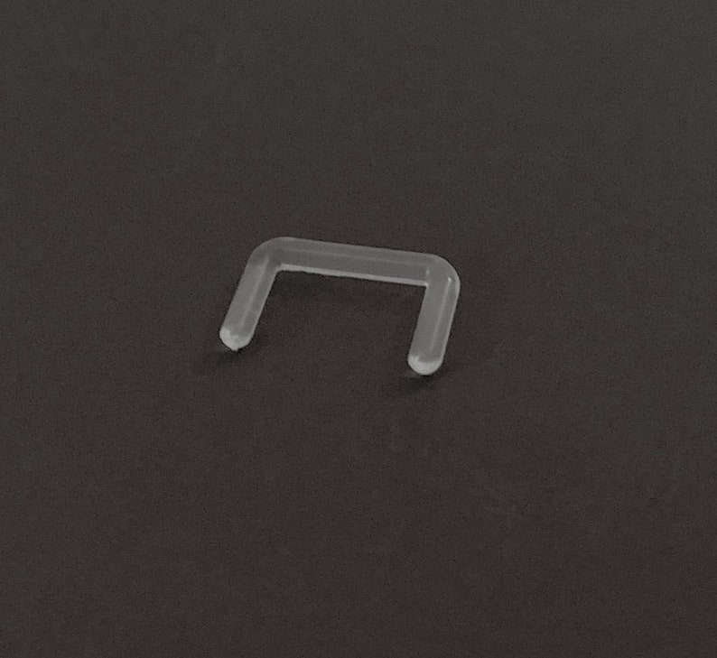 16G Clear Septum Piercing Retainer Medical MRI Acrylic Etsy