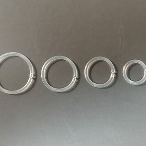 2 PC Set -18G Gauge - Choose 6mm, 8mm, 10mm, or 12mm -BioPlast Clear Acrylic Flexible Ear, Nose-Septum-Work-Uniform-Sports-Piercing Retainer